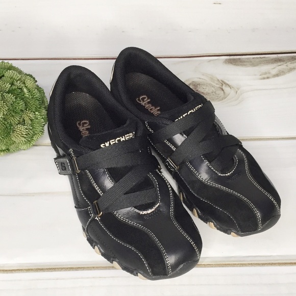 Skechers Shoes - SKECHERS Black Mary Jane Slip On Walking Shoes 7
